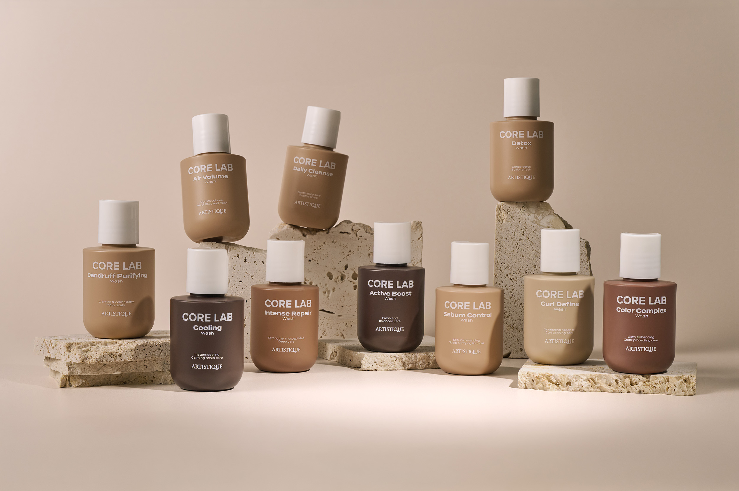 Product photography for Artistique - haircare product with professional styling and elegant presentation
